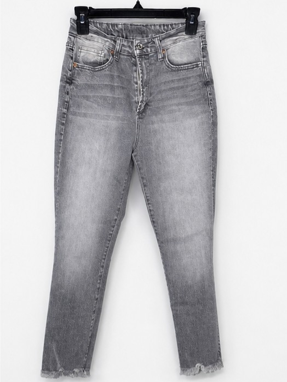 Juicy Couture Washed Gray Ankle Jeans